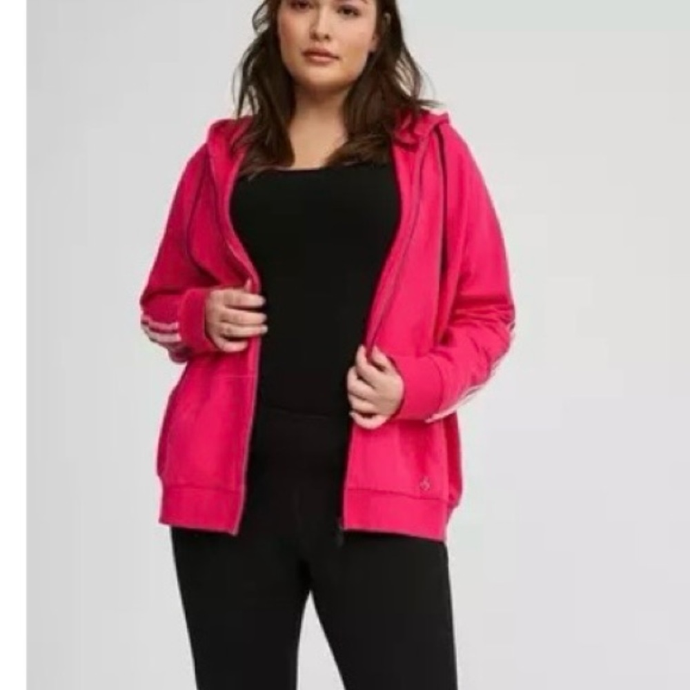 NWT Torrid Pink Zip-Up Active Hoodie